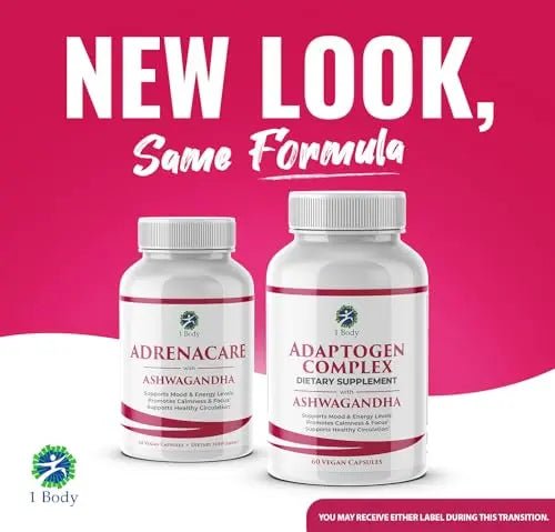1 Body Adaptogen Complex Supplement with Ashwagandha - TrustMedUSA