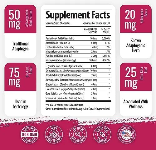 1 Body Adaptogen Complex Supplement with Ashwagandha - TrustMedUSA