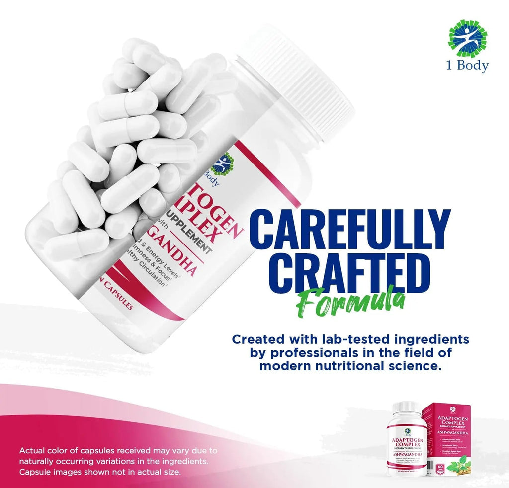1 Body Adaptogen Complex with Ashwagandha - TrustMedUSA