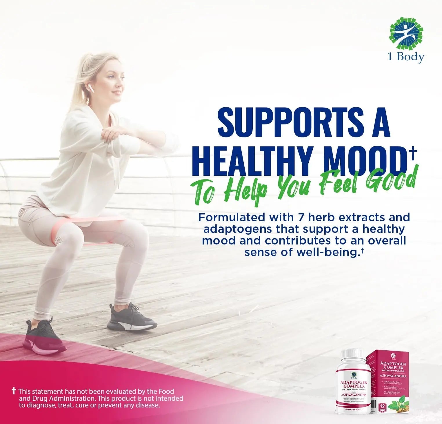 1 Body Adaptogen Complex with Ashwagandha - TrustMedUSA