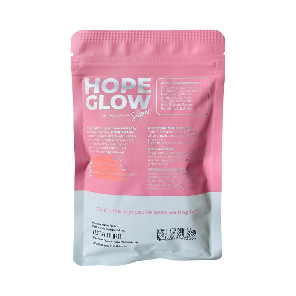 1 Sachet Luna Aura Hope Glow Super 700mg (60 Capsules) - TrustMedUSA
