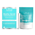 10% Bundle Utiva Boric Acid - 600mg 30-Boric Acid Vaginal Suppositories to Lower pH and Support Vaginal Health + Utiva Suppository Applicators – Hygienic Individually Wrapped 15 Vaginal Applicators - TrustMedUSA
