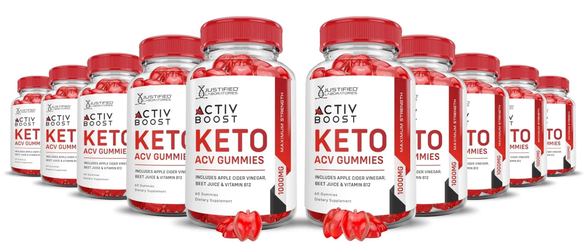 (10 Pack) Activboost Keto ACV Gummies Advanced Formula 1000MG Active Boost Keto - TrustMedUSA