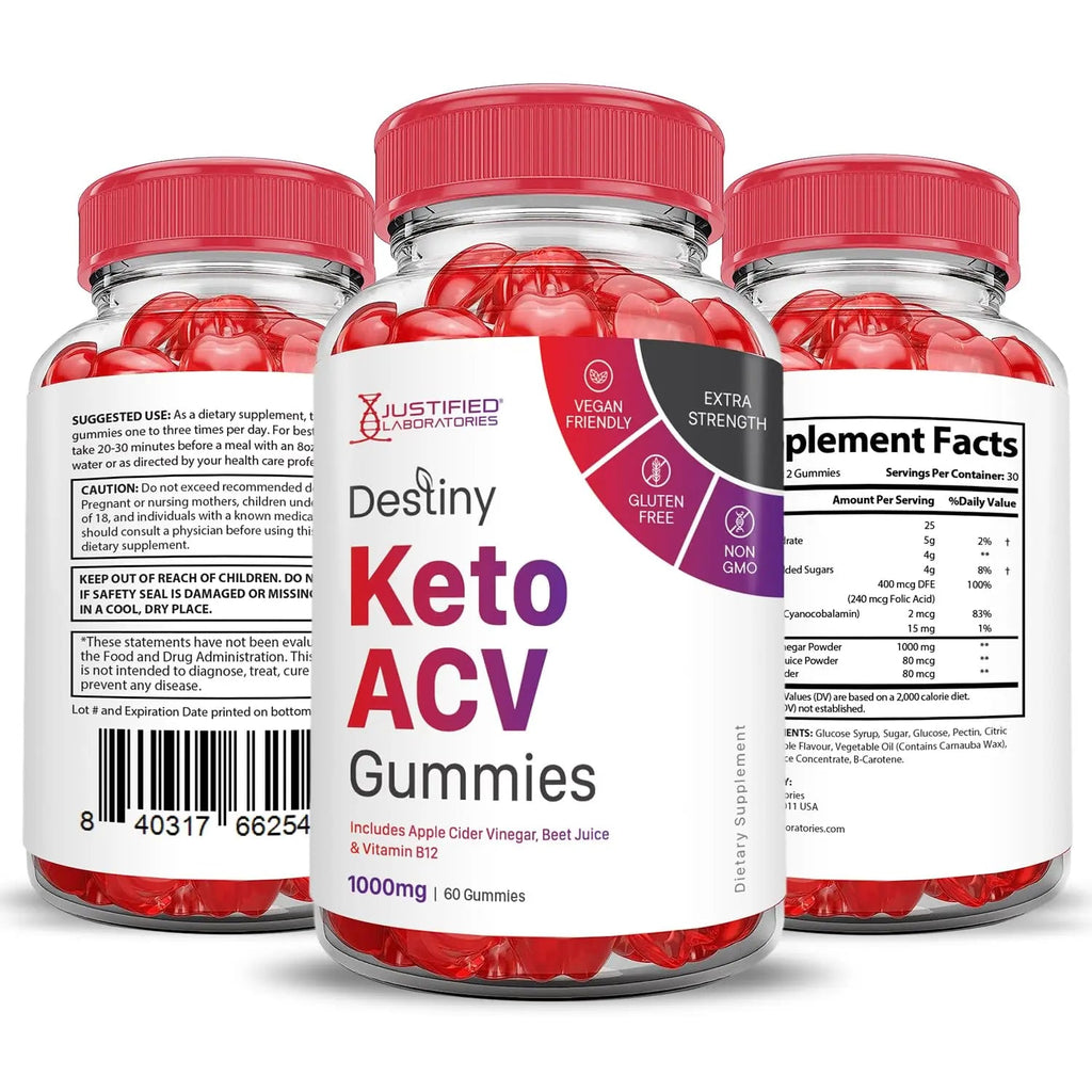 (10 Pack) Destiny Keto ACV Gummies Advanced Formula 1000MG Destiny Keto Gummies - TrustMedUSA