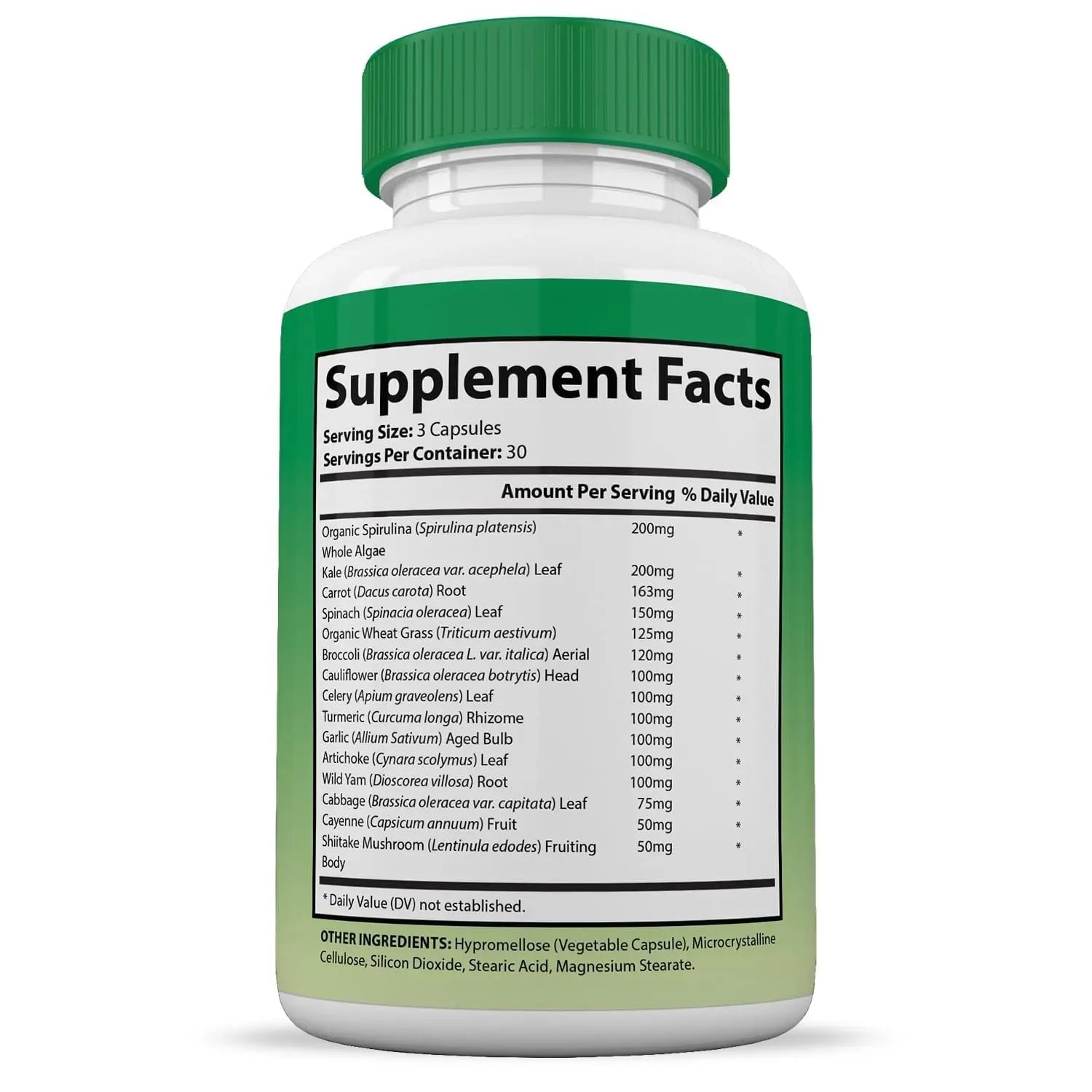 (10 Pack) Vital Fruits and Veggies Supplement Whole Food Red & Green Superfoods Non GMO Vegan Friendly 900 Veggie Capsules 10 Bottles - TrustMedUSA