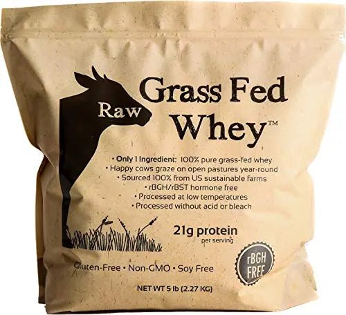 100% Raw Grass Fed Whey - Happy Healthy Cows, COLD PROCESSED Undenatured - TrustMedUSA