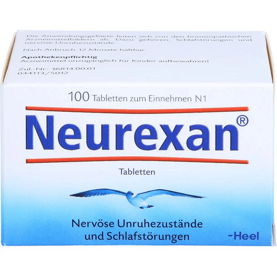 100 Tab Neurexan Heel, Homeopathic remedy for nervousness, stress, insomnia - TrustMedUSA