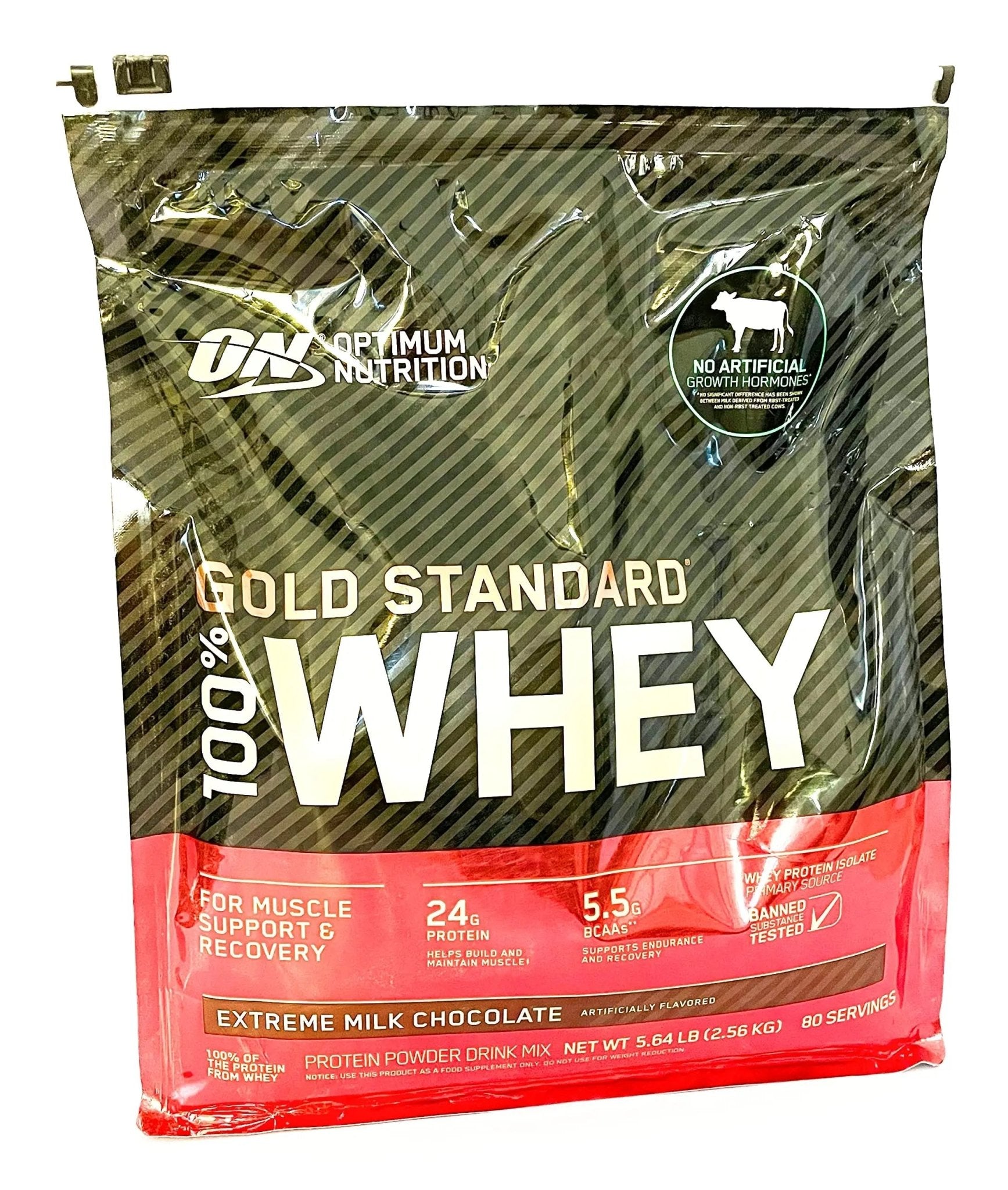 100% Whey Gold Standard, Extreme Milk Chocolate, 5 lb - TrustMedUSA