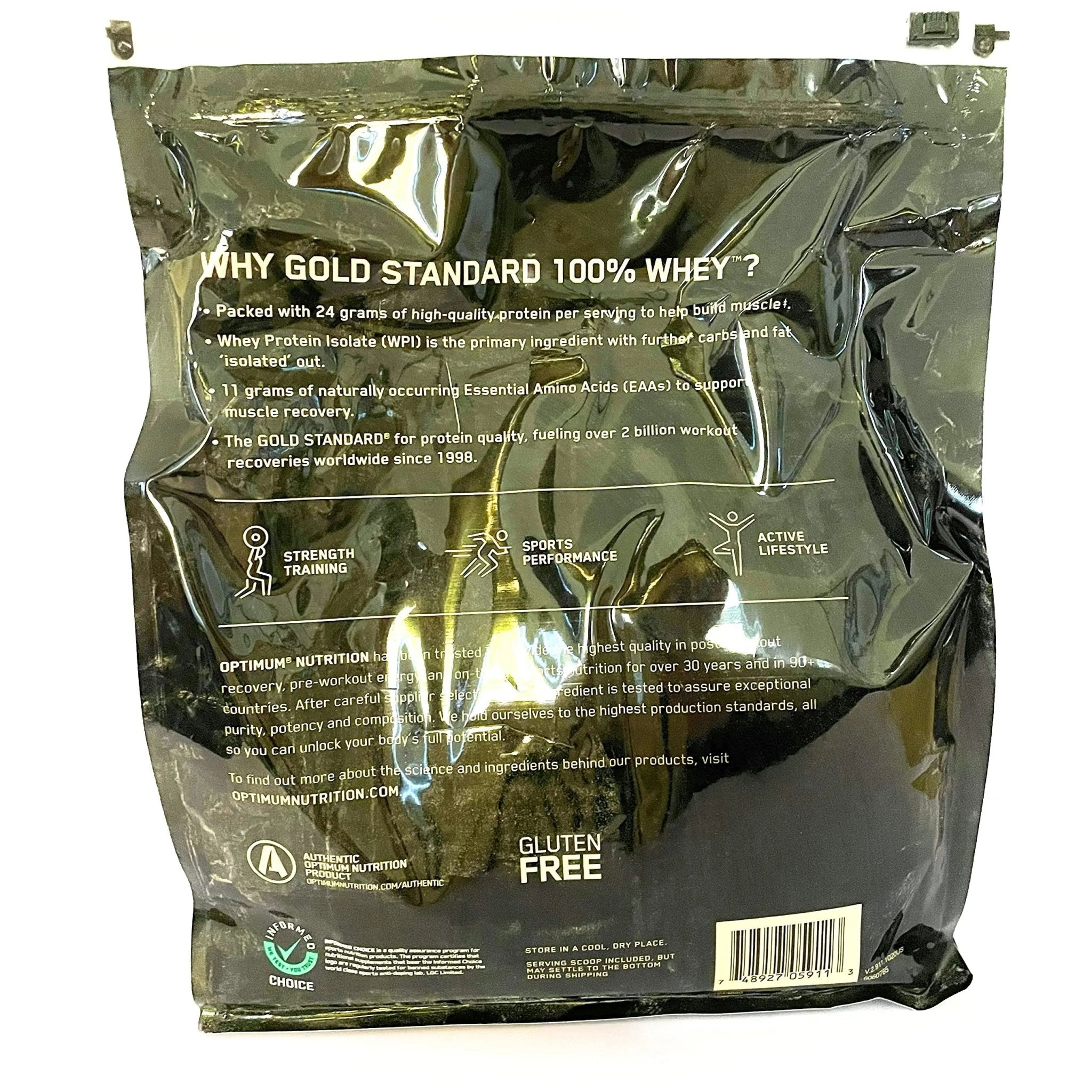 100% Whey Gold Standard, Extreme Milk Chocolate, 5 lb - TrustMedUSA