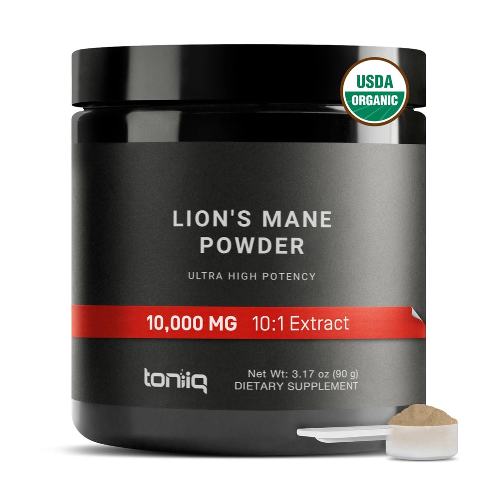 10,000mg 10x Concentrated Ultra High Strength Organic Lions Mane Powder - TrustMedUSA