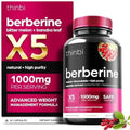 1000mg Berberine Supplement Capsules with Bitter Melon and Banaba Leaf - 30 Servings - TrustMedUSA