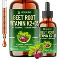 11in1 Beet Root Liquid Supplement - for Support Immune, Energy - with Vitamin D3, Vitamin K2, Hawthorn Berry, Cayenne Pepper, Garlic, Hibiscus, Olive, Red Spinach, Green Tea - 1 FL Oz - 30 Servings - TrustMedUSA