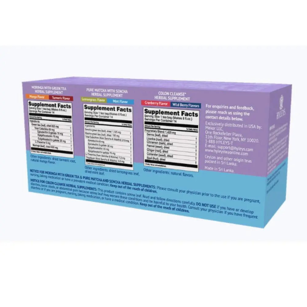 12 Pack of Hyleys Wellness 14 Days Cleanse Kit - 42 Tea Bags (100% Natural, Sugar Free - TrustMedUSA