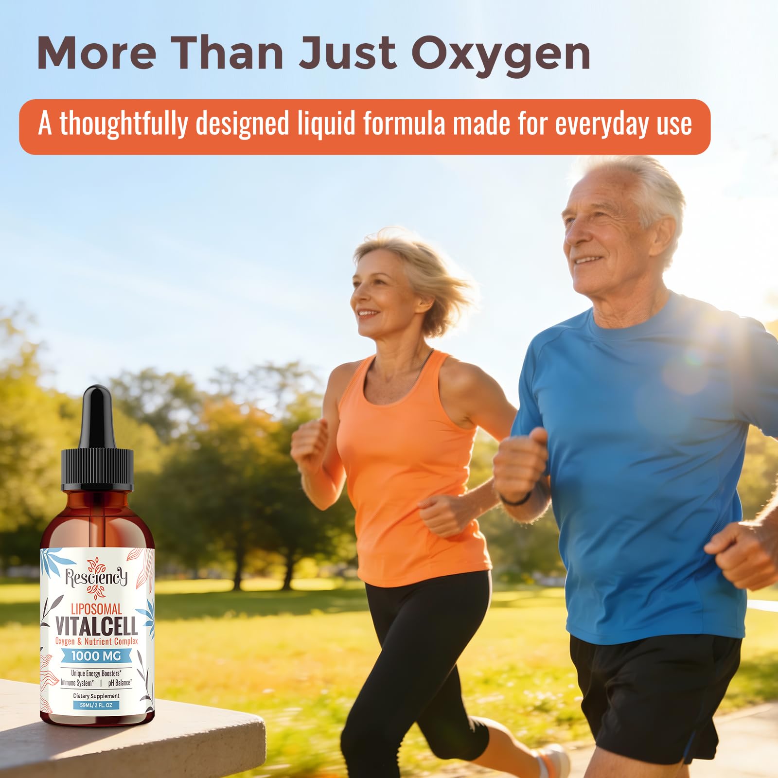 13-in-1 Liquid Oxygen Boost & Nutrient Supplement, Liposomal Optimized-Delivery Blend with Trace Minerals, Amino Acids, CoQ10, B Vitamins & Fulvic Acid, Daily Wellness Liquid Oxygen Drops, 2 fl oz - TrustMedUSA