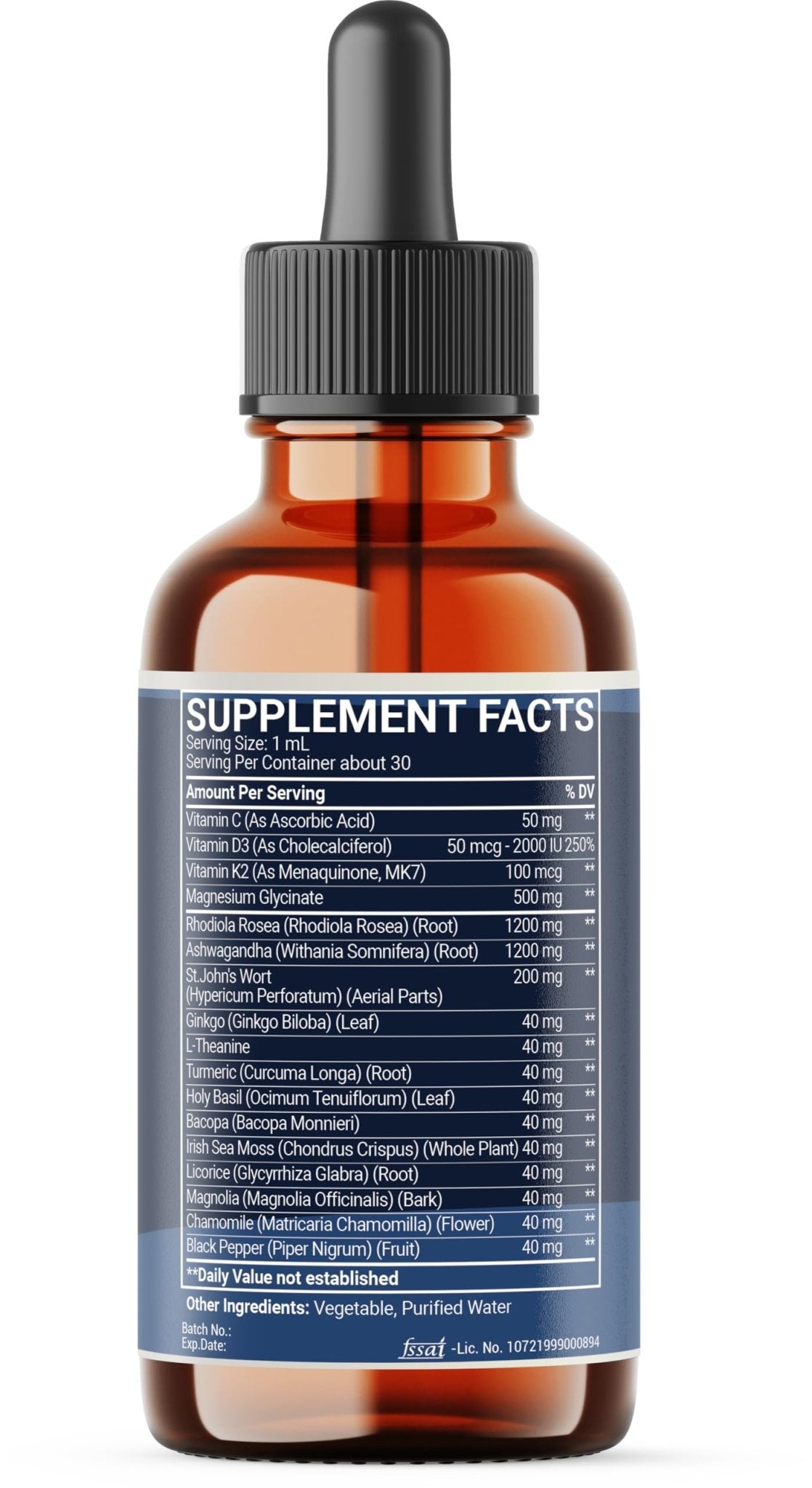 17in1 Rhodiola Rosea Liquid Drops with blend Ashwagandha Magnesium, L-Theanine. Ultra Strength Rhodiola Cortisol Supplement, Rhodiola Root for Support Relaxation, Mood, Energy - 1 FL Oz - 60 Day - TrustMedUSA
