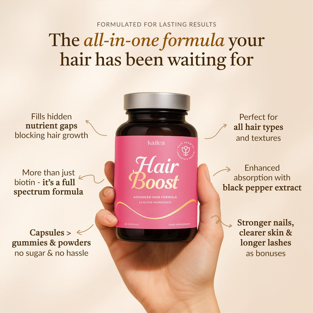 18-in-1 Hair Growth Supplement | Collagen, Hyaluronic Acid, Nettle, Silica, Biotin, Grape Seed Extract, Bamboo | Stronger, Thicker, Longer Hair – Supports Hair Volume, Shine, Scalp & Nail Health - TrustMedUSA