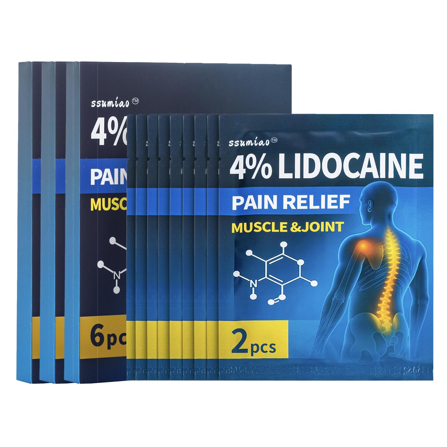 18 pcs Lidocaine Pain Relief Patches 4% - Long-Lasting Hydrogel Pain Patch with Lavender Scent | Flexible & Discreet for Back, Neck, Arthritis, Muscle & Joint Discomfort | (3 Packs) - TrustMedUSA