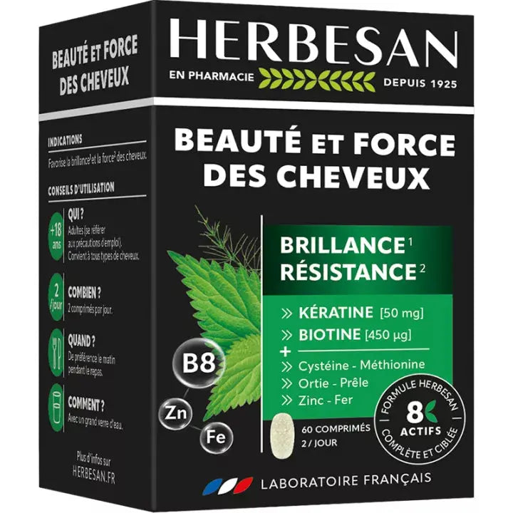 Herbesan Hair Beauty & Strength 60 tablets Herbesan Au supplements