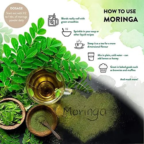 1KG Moringa Superleaf Powder Oleifera 100% Organic Raw Premium Quality Non-GMO - TrustMedUSA