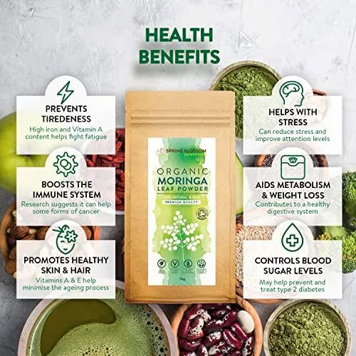 1KG Moringa Superleaf Powder Oleifera 100% Organic Raw Premium Quality Non-GMO - TrustMedUSA