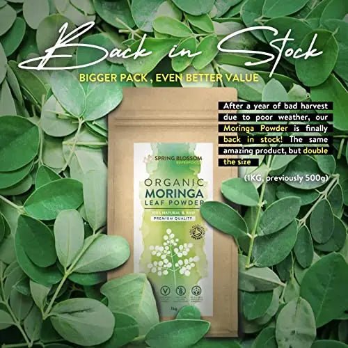 1KG Moringa Superleaf Powder Oleifera 100% Organic Raw Premium Quality Non-GMO - TrustMedUSA
