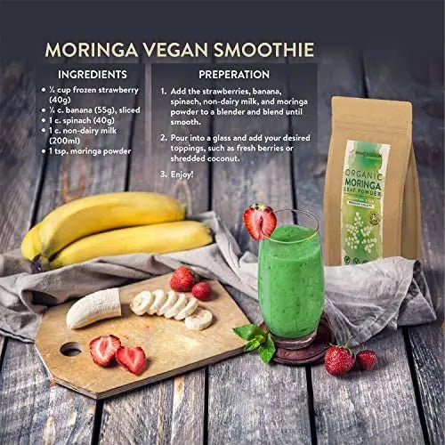 1KG Moringa Superleaf Powder Oleifera 100% Organic Raw Premium Quality Non-GMO - TrustMedUSA