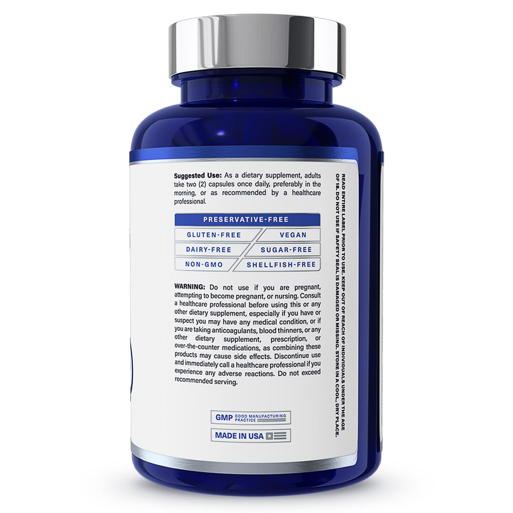 1MD Nutrition MindMD - Brain Supplement for Memory and Focus - Bacopa Monnieri for Nootropic Brain Support - Brain Health Supplement for Adults - with Vitamin B6 & Green Tea Extract - 60 Caps - TrustMedUSA