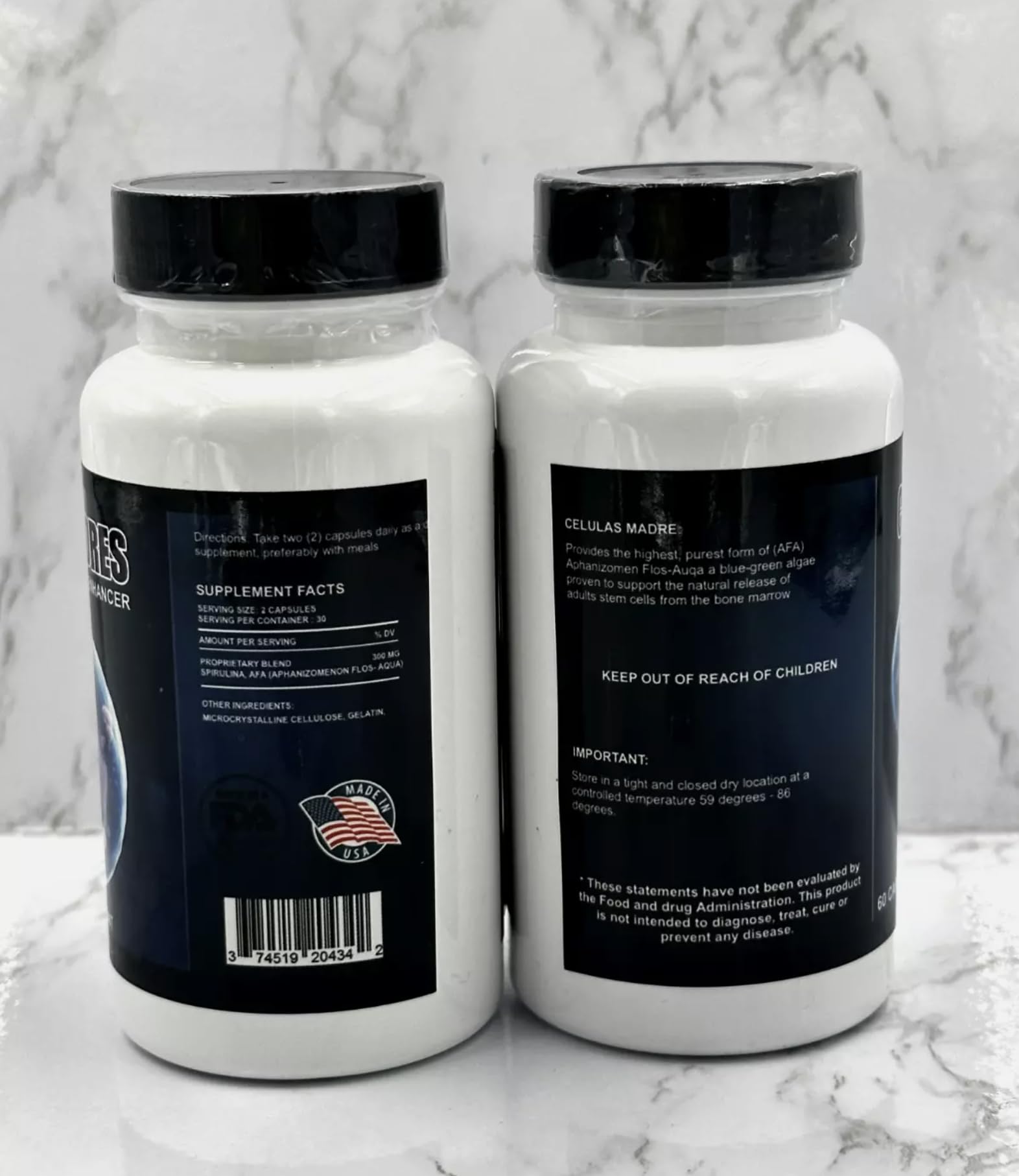 2 Bottles Celulas Madre Supports Joint & Muscles Stem Cell Immune Control 120 Capsules Madre Cell Plus. All Natural Steam Enhancer New - TrustMedUSA