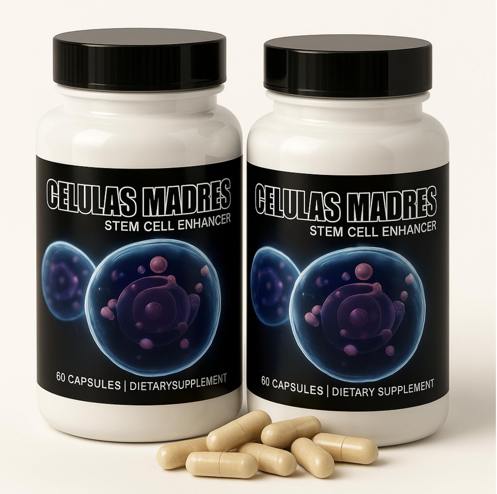 2 Bottles Celulas Madre Supports Joint & Muscles Stem Cell Immune Control 120 Capsules Madre Cell Plus. All Natural Steam Enhancer New - TrustMedUSA