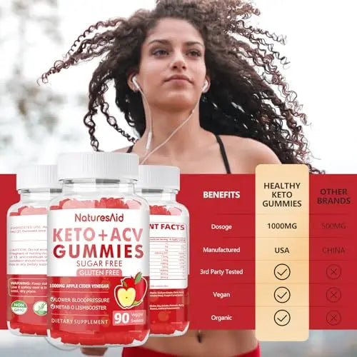 (2 Pack) 180 CT Keto Acv Gummies for Advanced Weight Loss & Belly Fat Burn - Pro - TrustMedUSA
