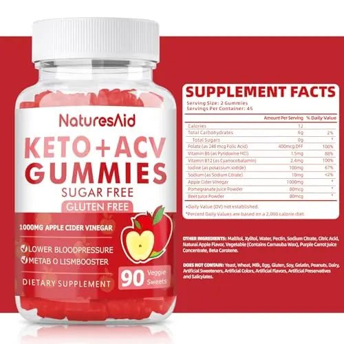 (2 Pack) 180 CT Keto Acv Gummies for Advanced Weight Loss & Belly Fat Burn - Pro - TrustMedUSA