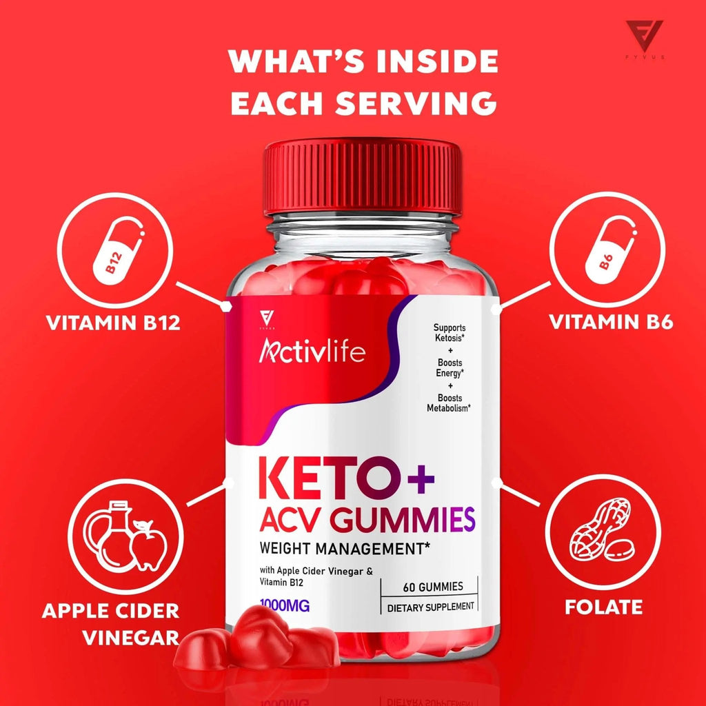 (2 Pack) Activlife Keto ACV Gummies Activelife Keto Advanced, Active Life Keto - TrustMedUSA