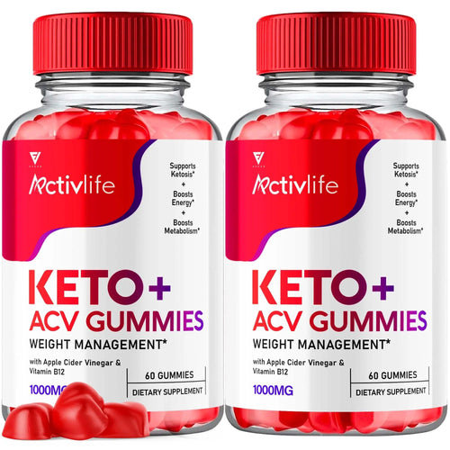 (2 Pack) Activlife Keto ACV Gummies Activelife Keto Advanced, Active Life Keto - TrustMedUSA