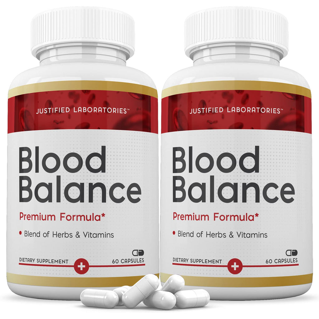 (2 Pack) Blood Balance Advanced Formula 688MG Supplement Pills 120 Capsules - TrustMedUSA