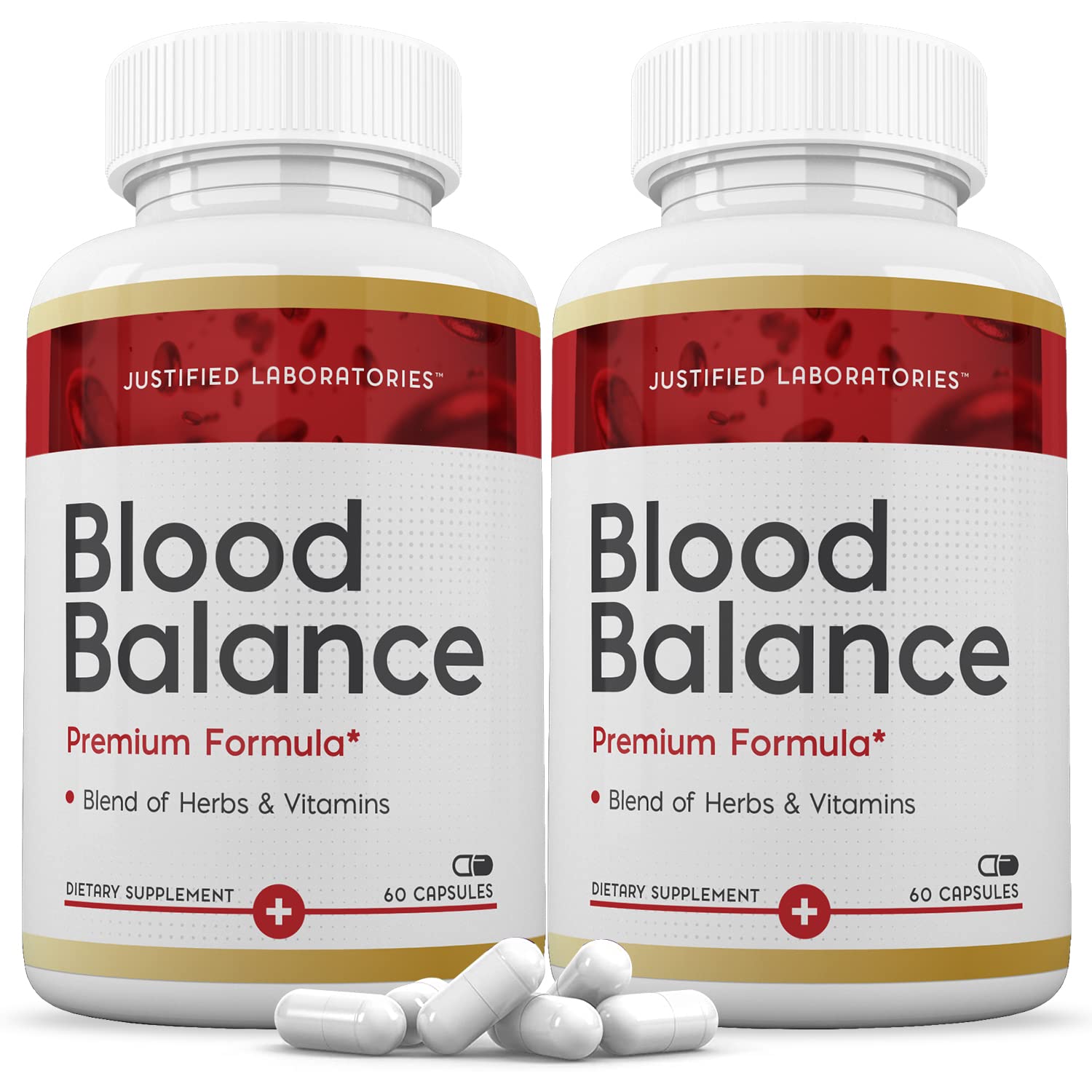 (2 Pack) Blood Balance Advanced Formula 688MG Supplement Pills 120 Capsules - TrustMedUSA