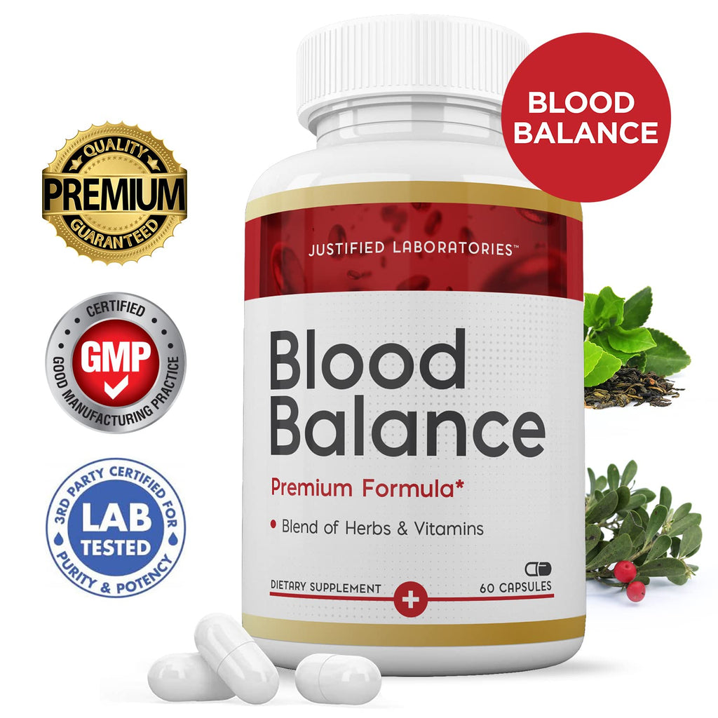 (2 Pack) Blood Balance Advanced Formula 688MG Supplement Pills 120 Capsules - TrustMedUSA
