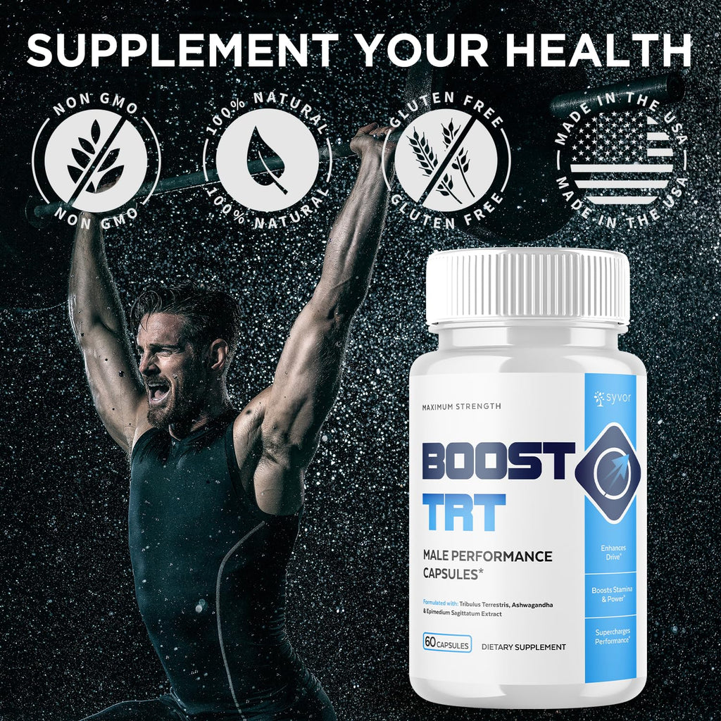 (2 Pack) Boost TRT Capsules, Official BoostTRT Capsules with All Natural Ingredients, Advanced Health & Wellness Support Formula with Max Strength Premium Active Lifestyle Vitamins (120 Capsules) - TrustMedUSA