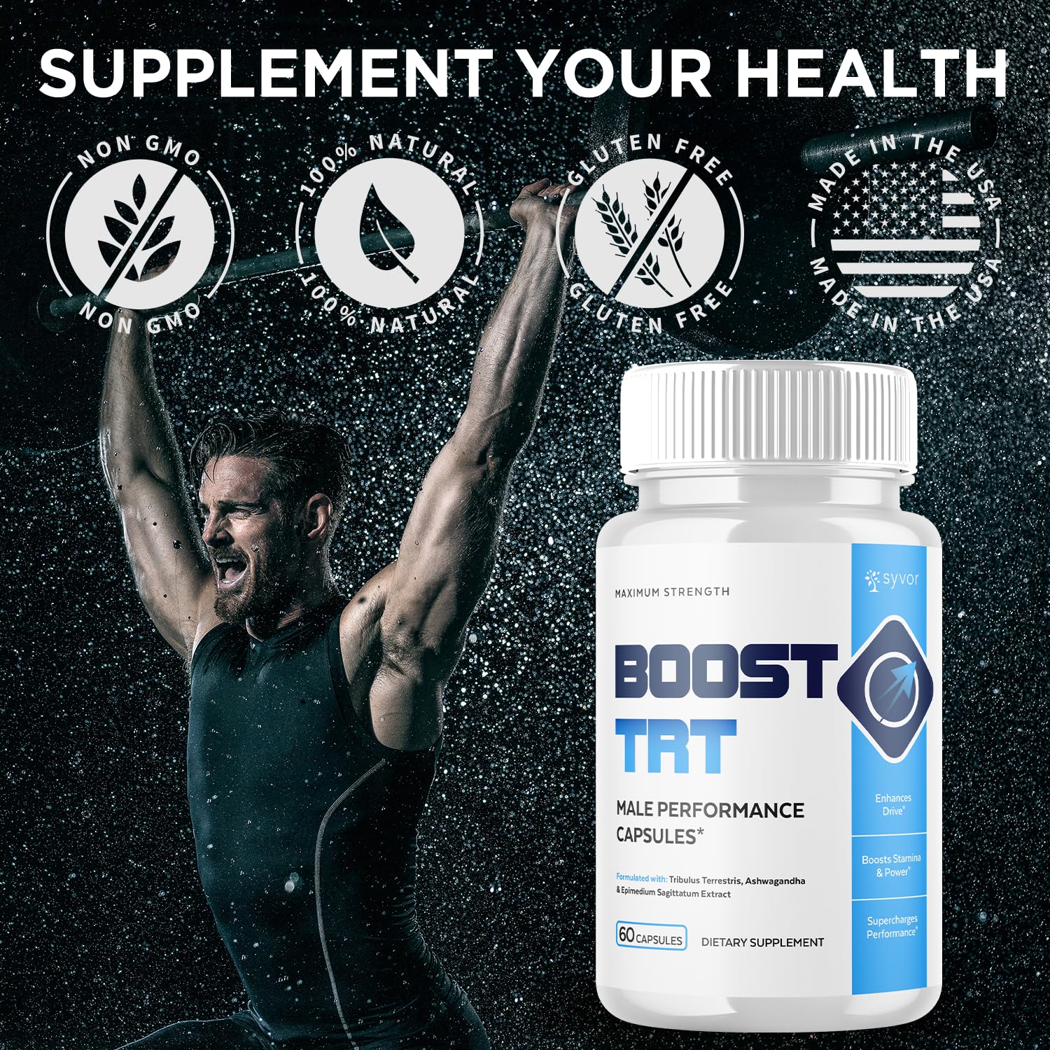 (2 Pack) Boost TRT Capsules, Official BoostTRT Capsules with All Natural Ingredients, Advanced Health & Wellness Support Formula with Max Strength Premium Active Lifestyle Vitamins (120 Capsules) - TrustMedUSA