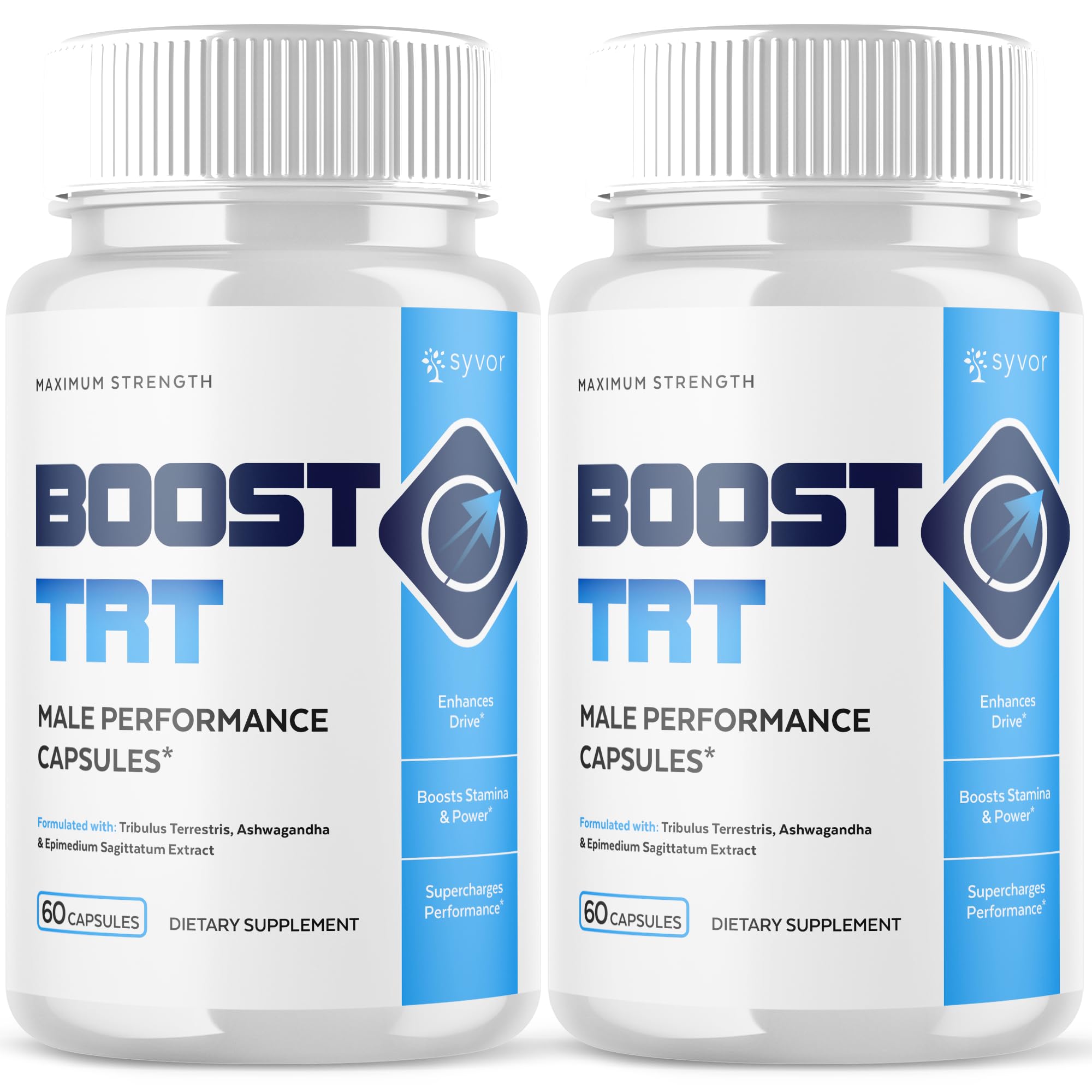 (2 Pack) Boost TRT Capsules, Official BoostTRT Capsules with All Natural Ingredients, Advanced Health & Wellness Support Formula with Max Strength Premium Active Lifestyle Vitamins (120 Capsules) - TrustMedUSA