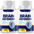 (2 Pack) Brain Defender Supplement Pills, Official Brain Defender Advanced Formula Nootropic Capsules, All Natural Health and Wellness Support Formula Maximum Strength Braindefender (120 Capsules) - TrustMedUSA
