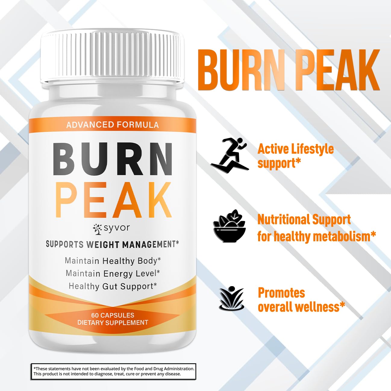 (2 Pack) Burn Peak Capsules, Official Burnpeak Pink Salt Pills with All Natural Ingredients, Advanced BurnPeak Health Supplement with Premium Vitamins for Active Lifestyle Support (120 Capsules) - TrustMedUSA