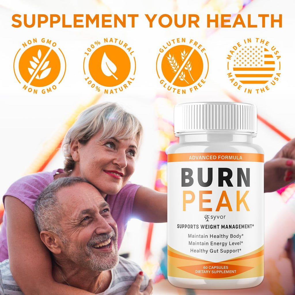 (2 Pack) Burn Peak Capsules, Official Burnpeak Pink Salt Pills with All Natural Ingredients, Advanced BurnPeak Health Supplement with Premium Vitamins for Active Lifestyle Support (120 Capsules) - TrustMedUSA