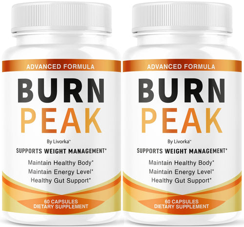 (2 Pack) Burn Peak Capsules - Official BurnPeak Weight Pills Advanced Premium Support, All Natural Burn Peak Pink Salt Trick Supplement for Overall Health & Wellness Reviews, 120 Capsules for 2 Months - TrustMedUSA