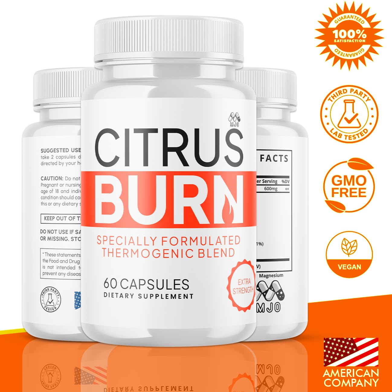 (2 Pack) Citrus Burn Capsules, Official CitrusBurn Pills with All Natural Ingredients, Advanced Citrus Burn for Optimal Health & Wellness Support with Premium Vitamins for Women & Men (120 Capsules) - TrustMedUSA
