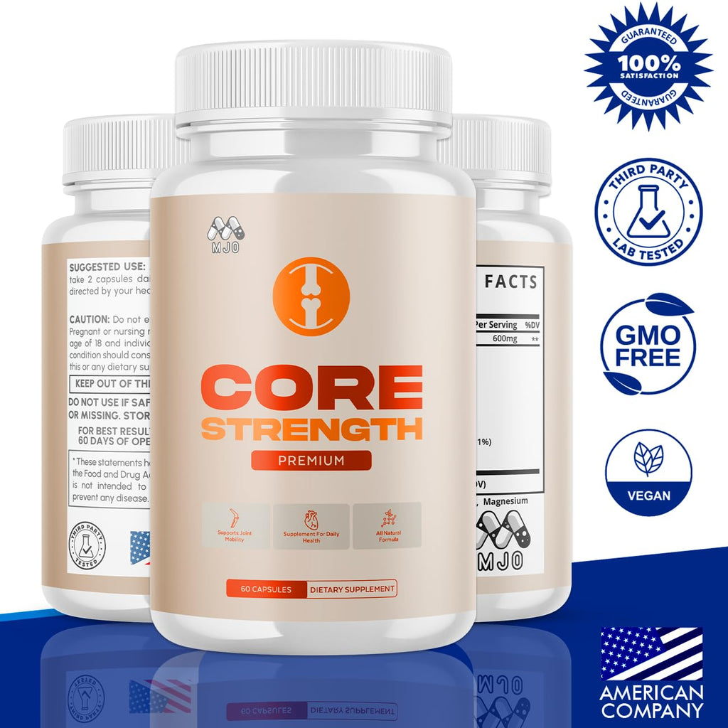 (2 Pack) Core Strength Supplement for Joint Support, Official Core Strength Joint Pills with All Natural Ingredients, Advanced Health & Wellness Support with Max Strength Multivitamins (120 Capsules) - TrustMedUSA