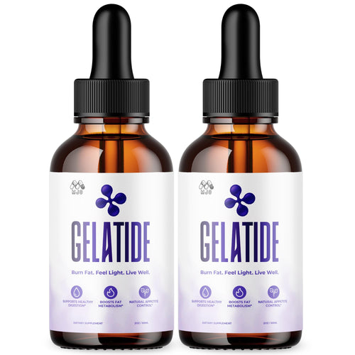 (2 Pack) Gelatide Drops, Official Gelatide Health Support Formula with All Natural Ingredients, Advanced Active Lifestyle Support Supplement Max Strength Vitamin Formula for Women & Men (60 Servings) - TrustMedUSA