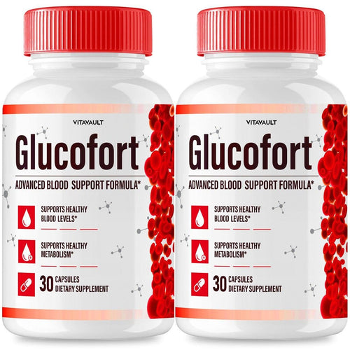 (2 Pack) Glucofort, Max Advanced Blood Support Formula Capsules - TrustMedUSA