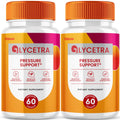 (2 Pack) Glycetra Capsules, Glycetra Blood Support Supplement Advanced Formula Premium Blend All Natural Balance Flow, Glicetra Pills Maximum Strength Glycogen Support Health Wellness Review (120 Ct) - TrustMedUSA