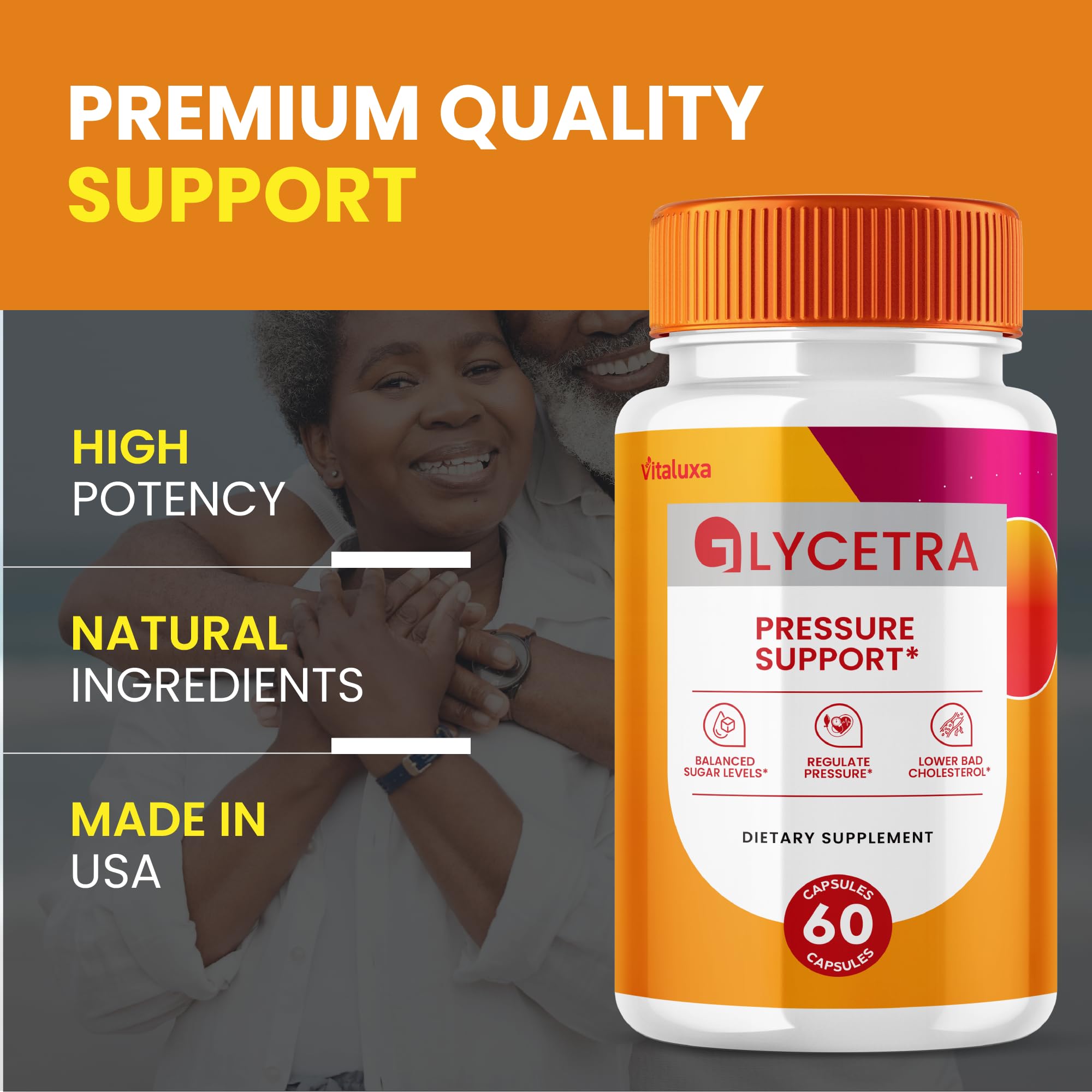 (2 Pack) Glycetra Capsules, Glycetra Blood Support Supplement Advanced Formula Premium Blend All Natural Balance Flow, Glicetra Pills Maximum Strength Glycogen Support Health Wellness Review (120 Ct) - TrustMedUSA